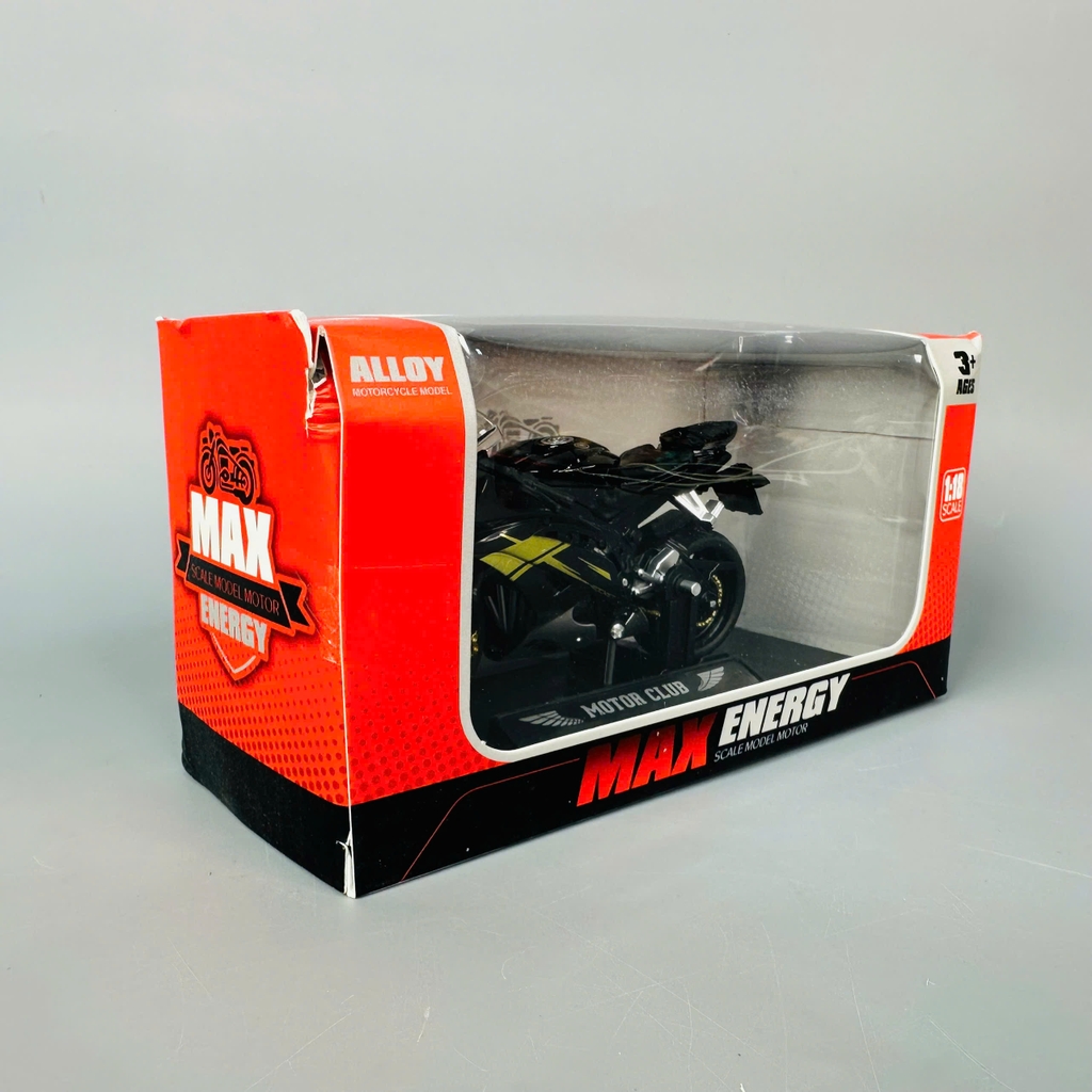 Mô Hình xe máy Đen Lé Vàng 1:18 Hợp kim - Dài 11cm - rộng 4cm - cao 6.5cm - nặng ~ 300gram - FULL BOX : box màu SKU : oto420 - K70-T2-S9