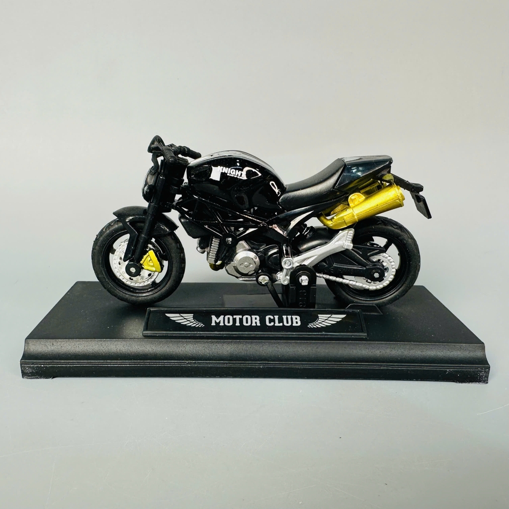 Mô Hình xe máy Đen Bô Vàng 1:18 Hợp kim - Dài 11cm - rộng 4cm - cao 6.5cm - nặng ~ 300gram - FULL BOX : box màu SKU : oto423 - K70-T1-S11