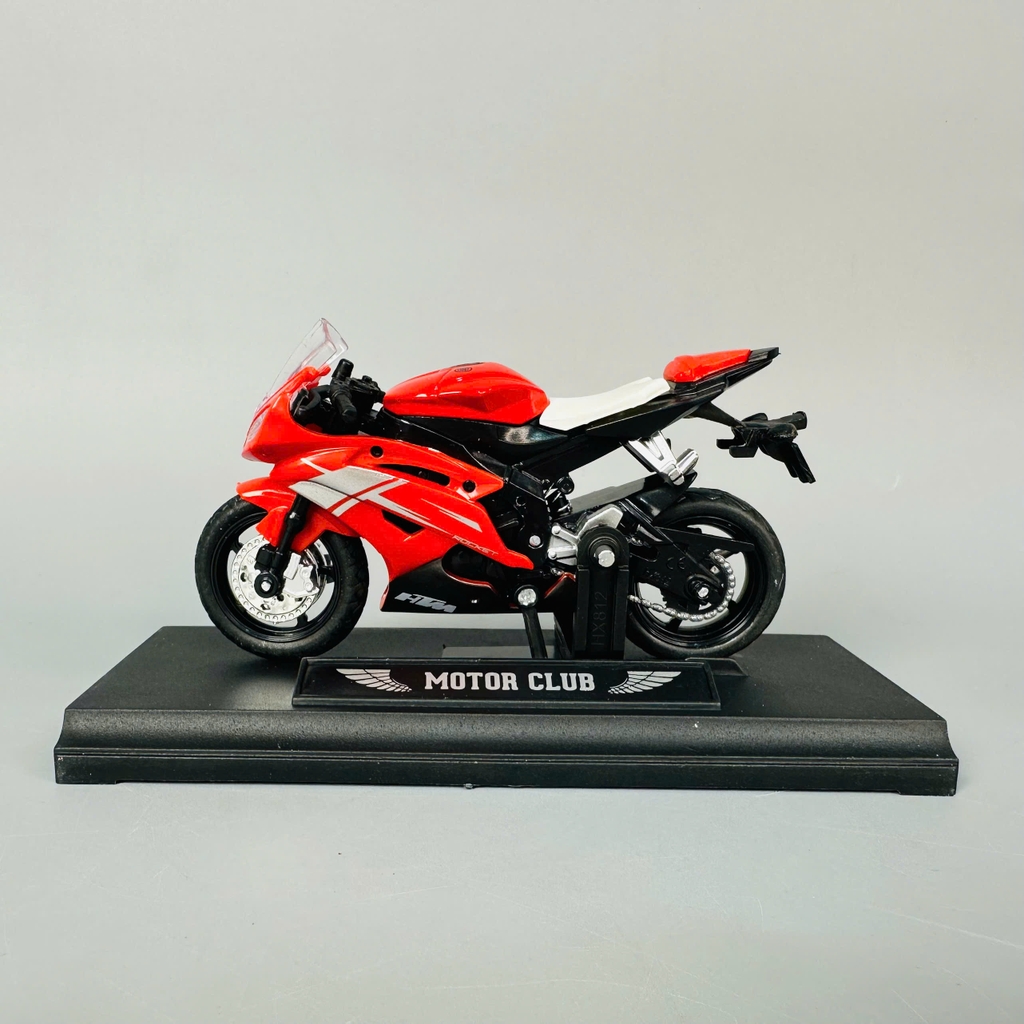Mô Hình xe máy Đỏ Yên Trắng 1:18 Hợp kim - Dài 11cm - rộng 4cm - cao 6.5cm - nặng ~ 300gram - FULL BOX : box màu SKU : oto419 - K70-T1-S8