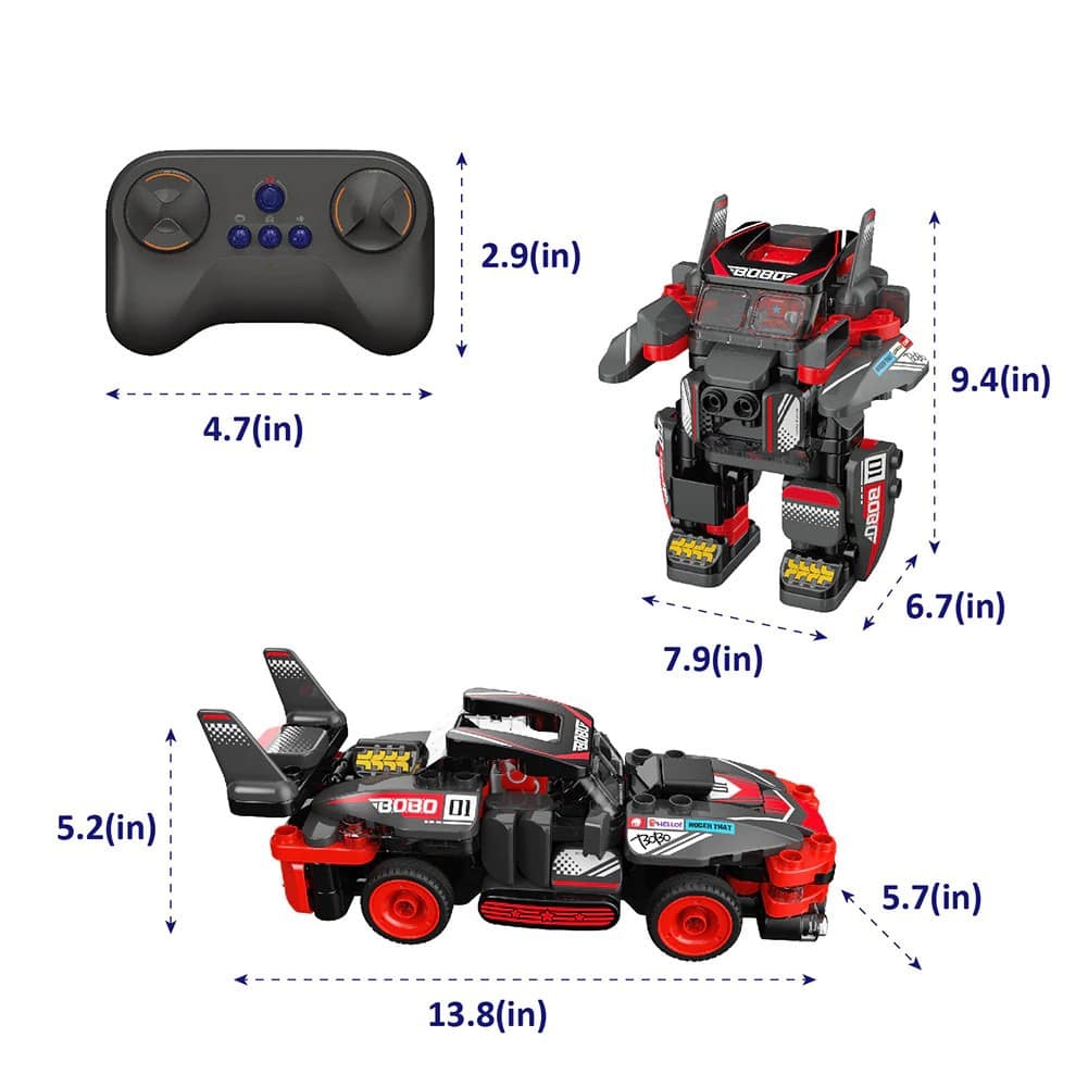 BỘ ĐỒ CHƠI LẮP RÁP ĐIỀU KHIỂN XE ÔTÔ BOTZEES RC - Interactive Race Car 3+