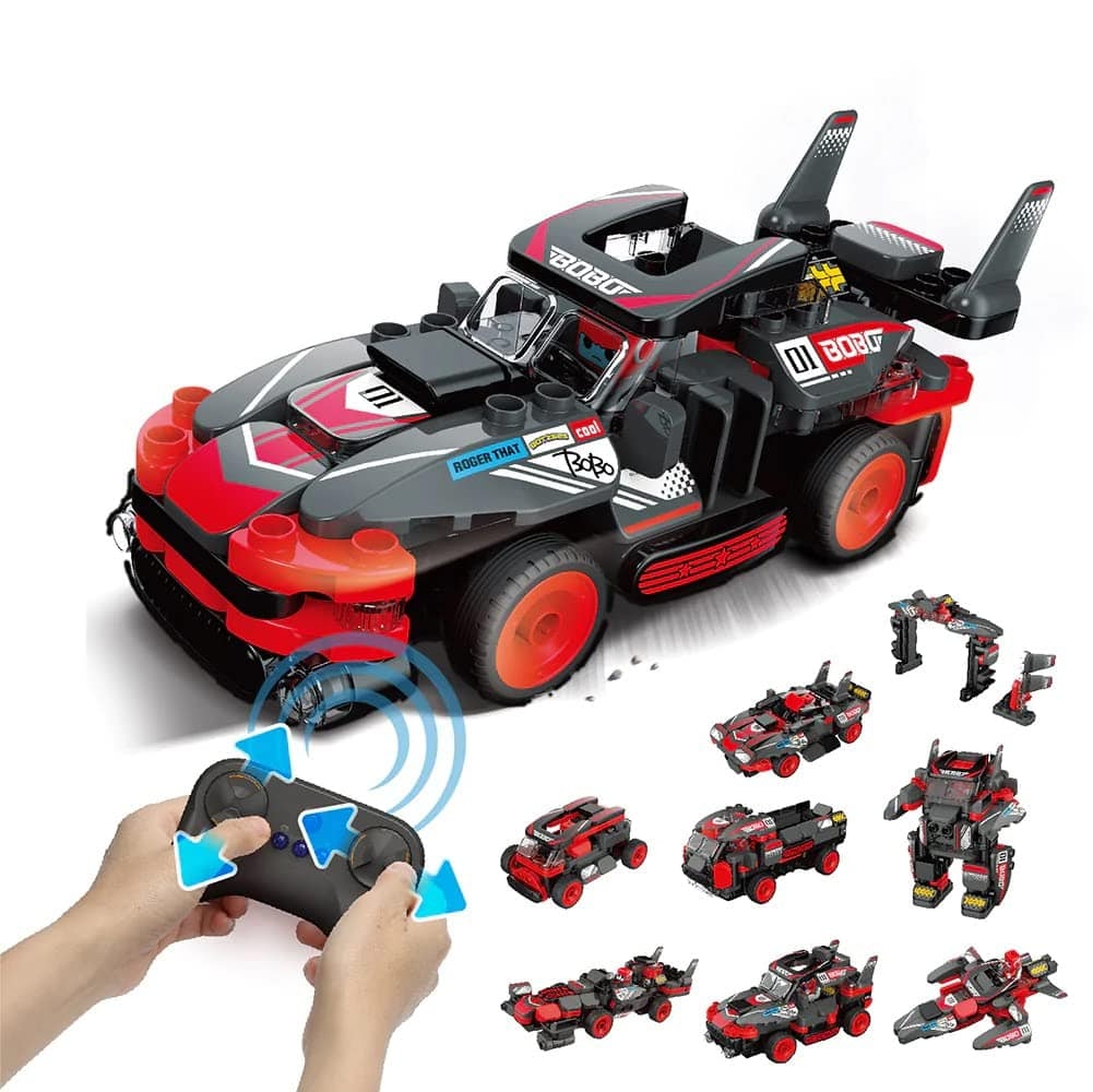 BỘ ĐỒ CHƠI LẮP RÁP ĐIỀU KHIỂN XE ÔTÔ BOTZEES RC - Interactive Race Car 3+