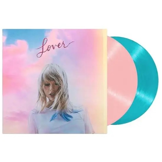 đĩa than TAYLOR SWIFT - LOVER (2lp ,Pink / Blue Translucent vinyls,limited edition)