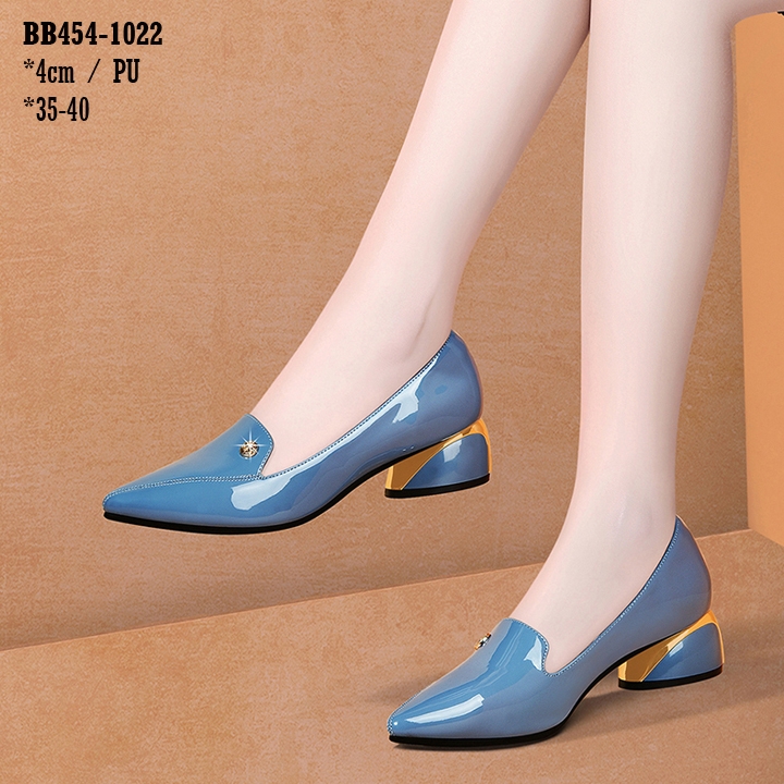 Giày Nữ 4CM xanh BB454-1022