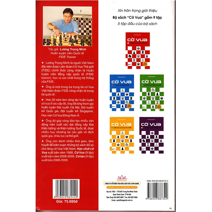 Combo bộ sách Cờ vua - thầy Lương Trọng Minh tập 1,2,3