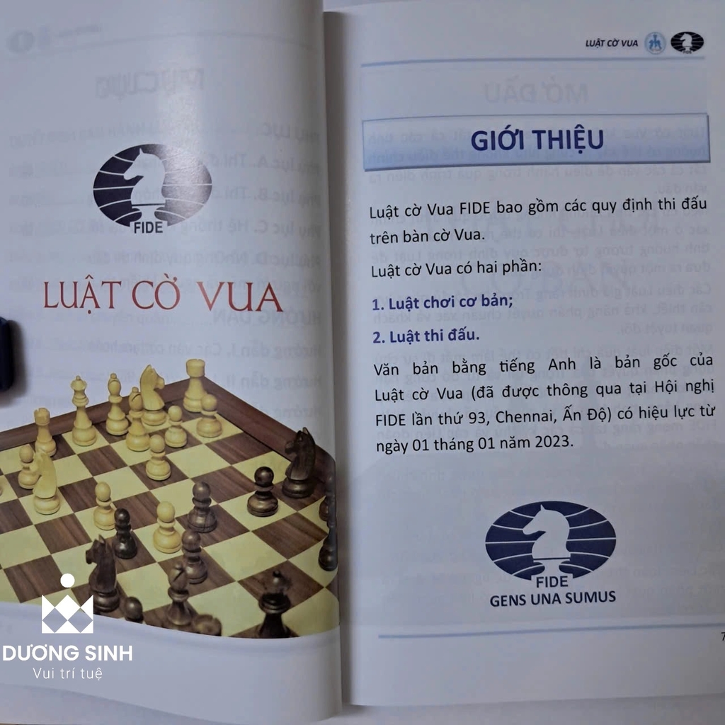 Luật Cờ vua 2023