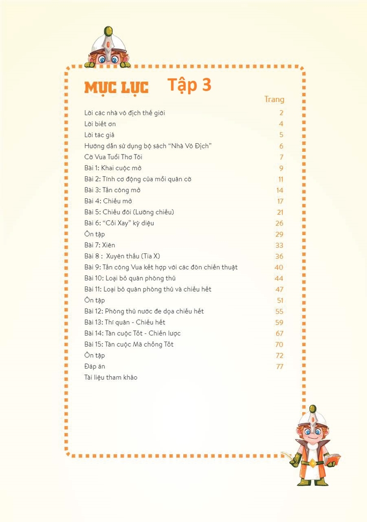 Bộ sách Cờ vua - Nhà vô địch (6 quyển)