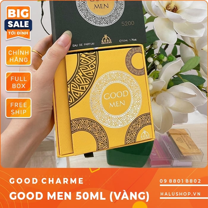 Nước hoa charme Good Men màu vàng chính hãng dành cho nam, giá tốt nhất 2023