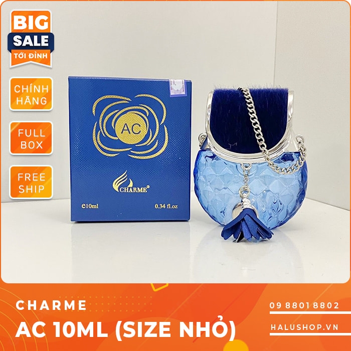 Nước hoa Charme AC chính hãng, hình túi xách màu xanh giá tốt nhất 2023