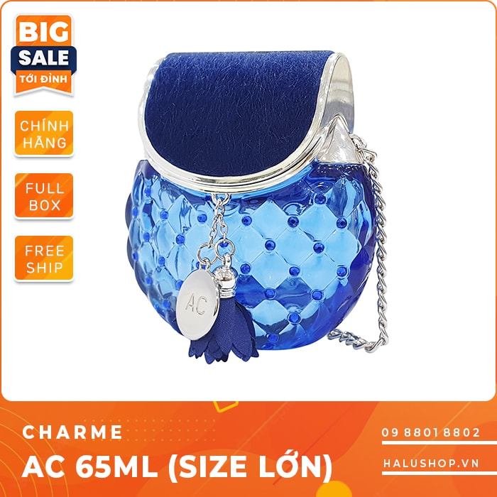 Nước hoa Charme AC chính hãng, hình túi xách màu xanh giá tốt nhất 2023