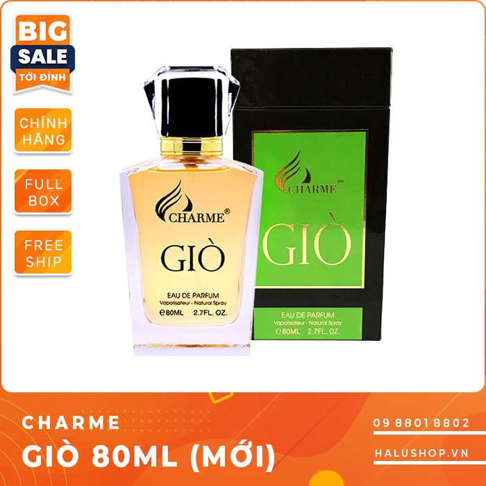 Nước hoa charme Giò 80ml chính hãng dành cho nam, giá tốt nhất 2023