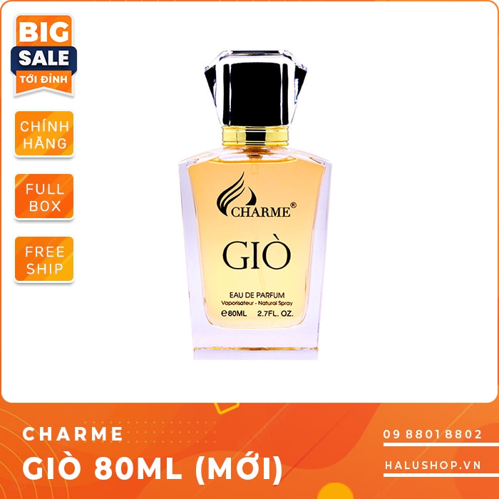Nước hoa charme Giò 80ml chính hãng dành cho nam, giá tốt nhất 2023