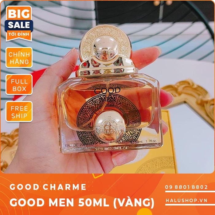 Nước hoa charme Good Men màu vàng chính hãng dành cho nam, giá tốt nhất 2023