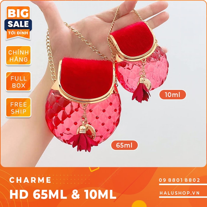 Nước hoa Charme HD chính hãng hình túi xách đỏ, giá tốt nhất 2026