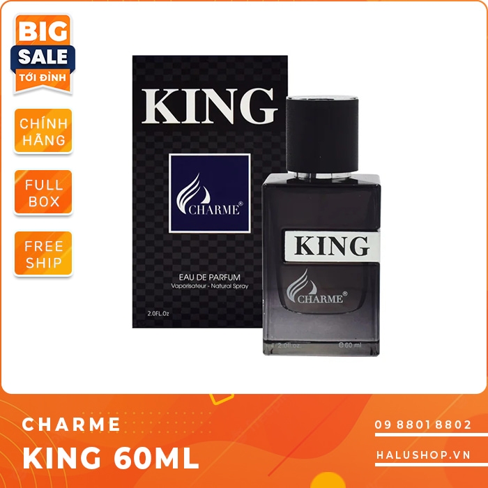 Nước hoa charme King 60ml chính hãng dành cho nam, giá tốt nhất 2023