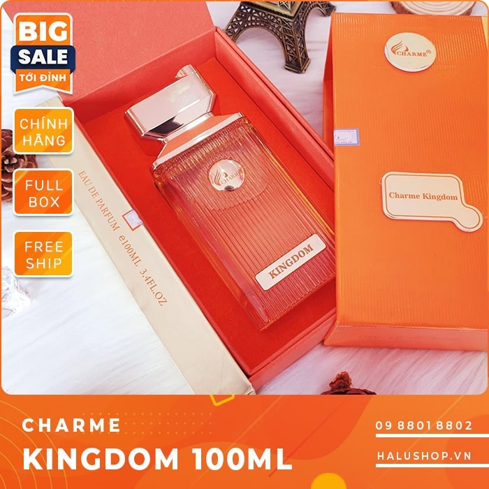 Nước hoa charme Kingdom 100ml chính hãng dành cho nam và nữ, giá tốt nhất 2023