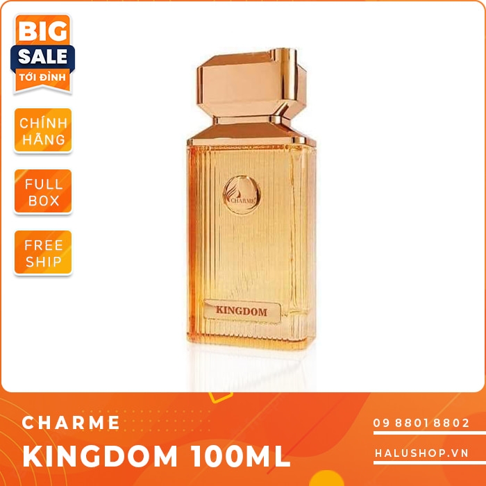 Nước hoa charme Kingdom 100ml chính hãng dành cho nam và nữ, giá tốt nhất 2023