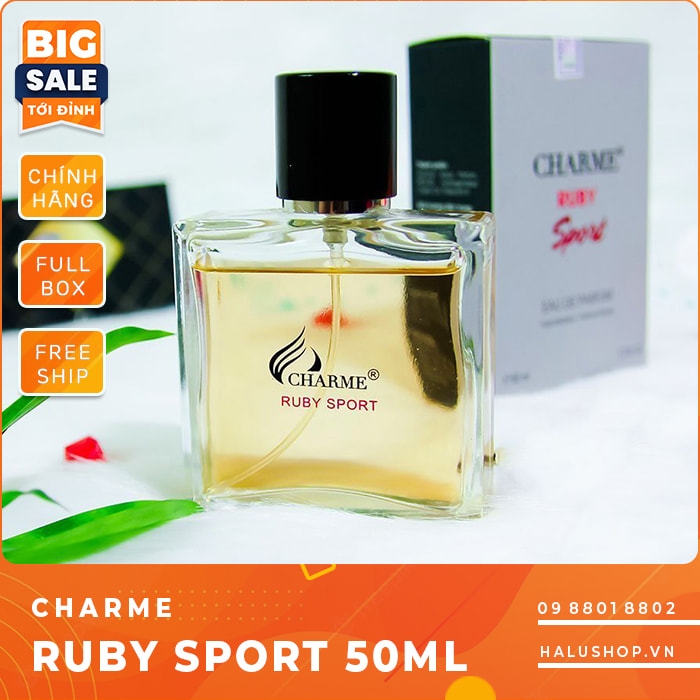 Nước hoa charme Ruby Sport 50ml chính hàng dành cho nam, giá tốt nhất 2023