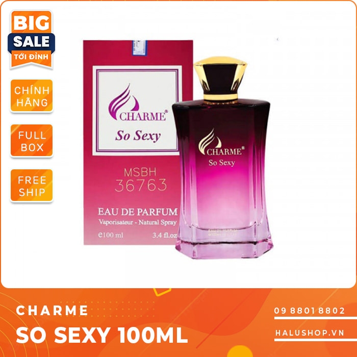Nước hoa charme So Sexy chính hãng dành cho nữ, giá tốt nhất 2023