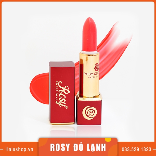 Son thỏi Rosy màu đỏ lạnh chính hãng, giá tốt nhất
