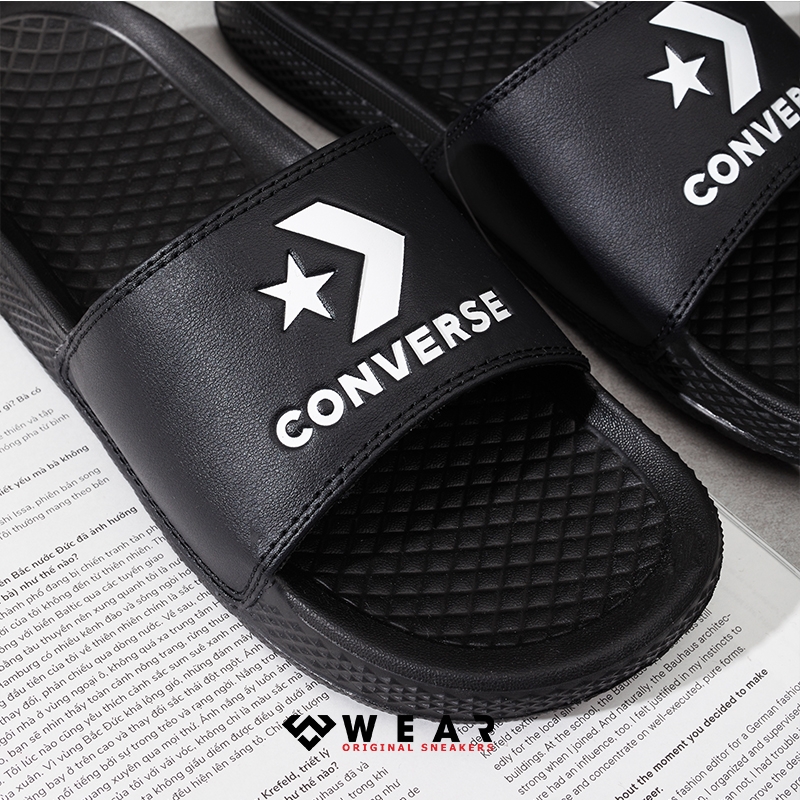 Black converse slides Clearance