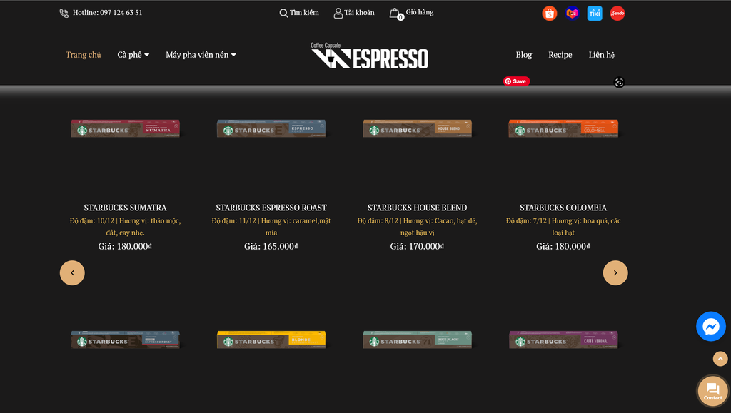 web vnespresso