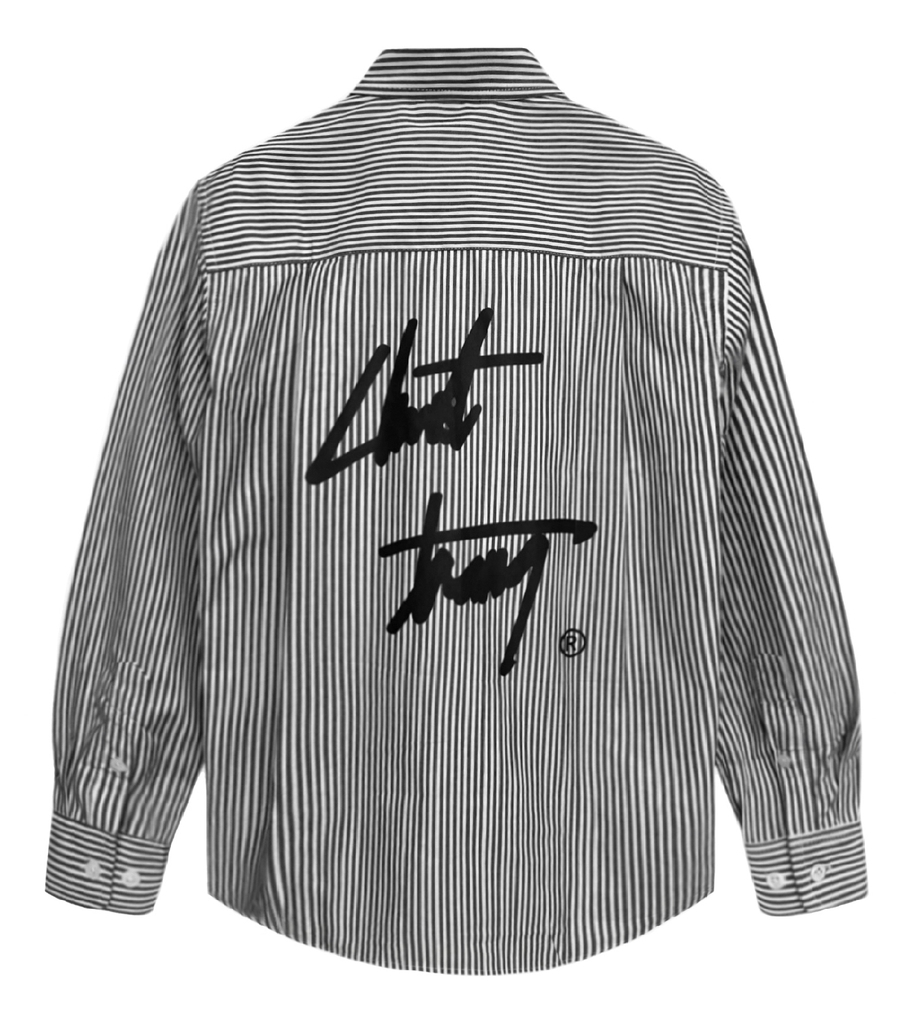 Long Tee / Striped Chuột Trắng