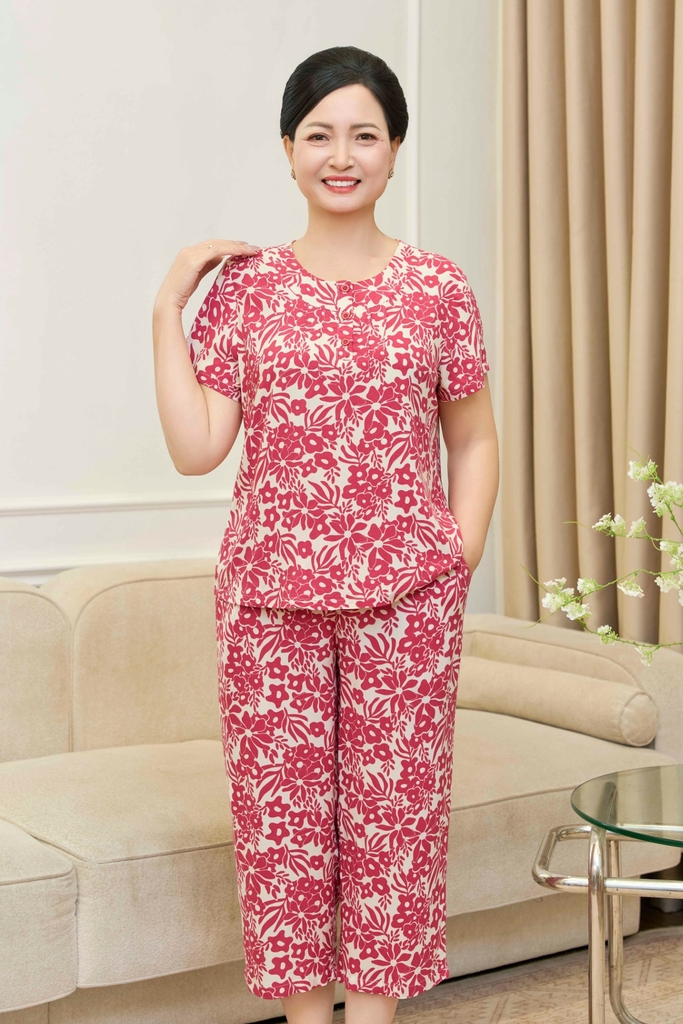 BỘ LANH TRUNG NIÊN QUẦN LỬNG ÁO CỘC TAY B06.6028