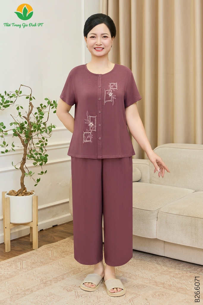 BỘ LANH TRUNG NIÊN QUẦN - ÁO CỘC TAY B26.6071