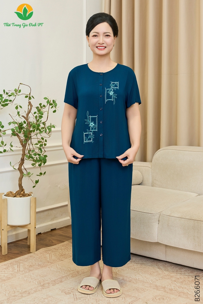 BỘ LANH TRUNG NIÊN QUẦN - ÁO CỘC TAY B26.6071