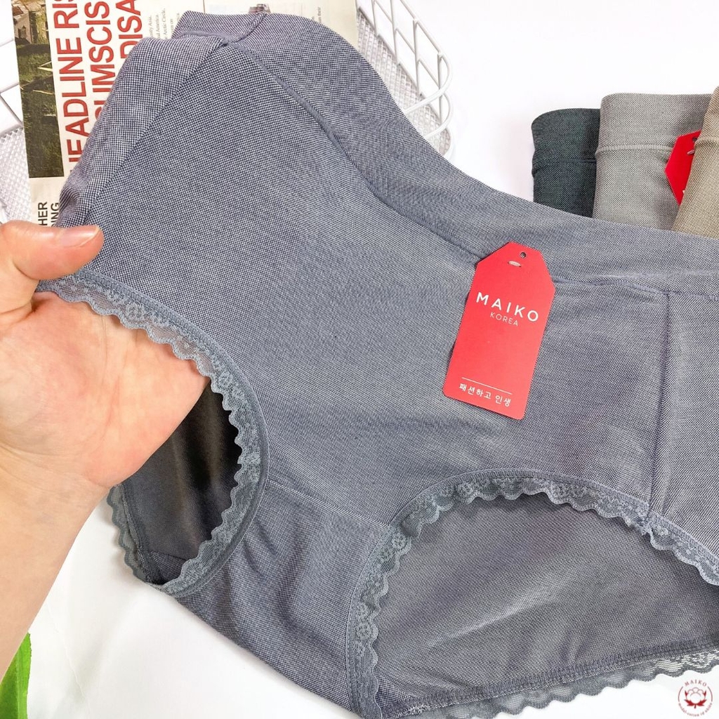 QL nữ cotton sợi tre viền ren freesize 48-65kg NO916