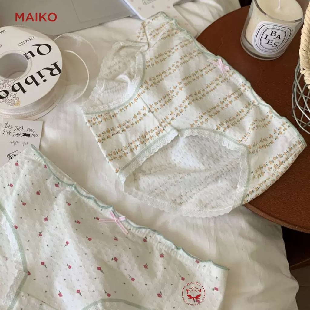 [ƯU ĐÃI] Quần lót teen cotton họa tiết nhí thấm hút mồ hôi A2426