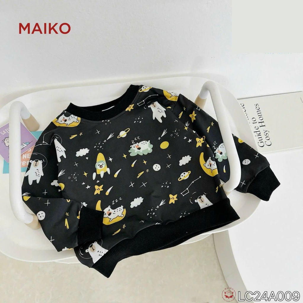 ÁO DÀI TAY BÉ TRAI COTTON DA CÁ THỂ THAO LCA009