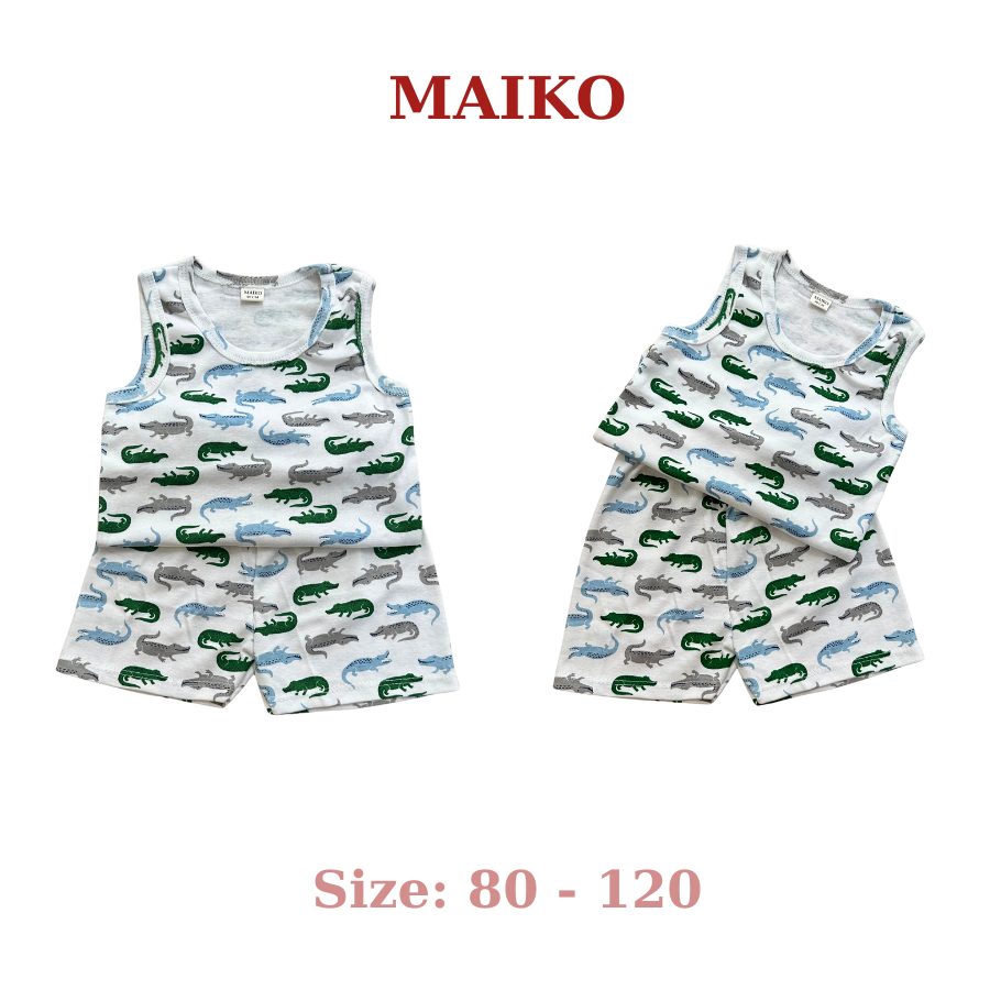 Bộ cotton 3 lỗ họa tiết Bé Trai BLBT2025