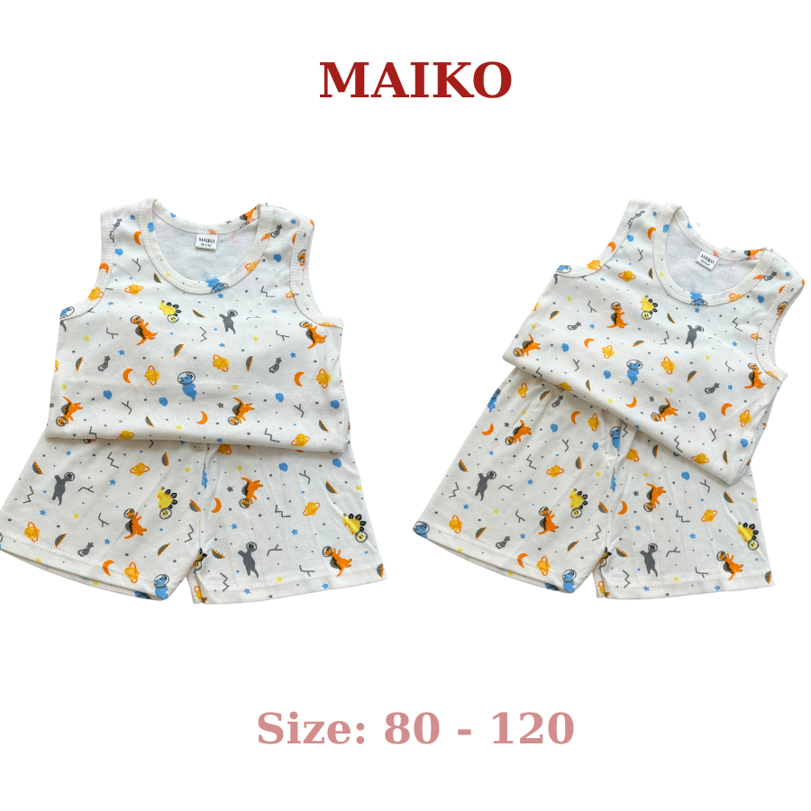 Bộ cotton 3 lỗ họa tiết Bé Trai BLBT2025