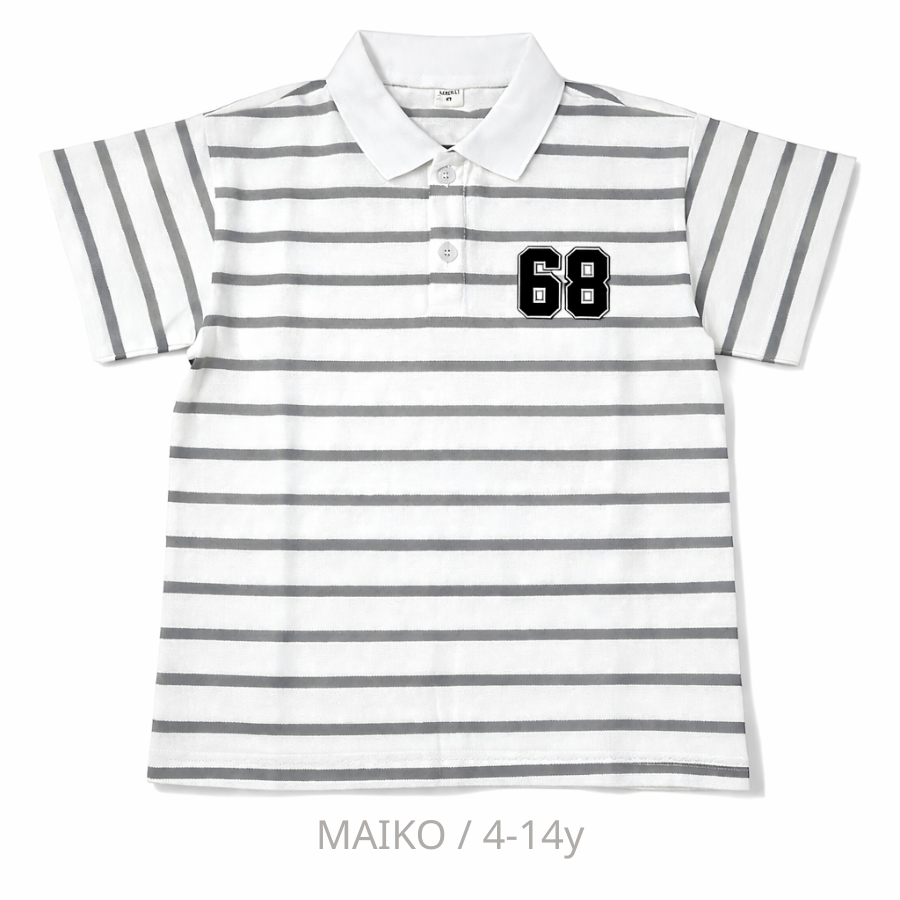 ÁO POLO CỘC TAY SỌC KẺ BÉ TRAI 4-14 TUỔI