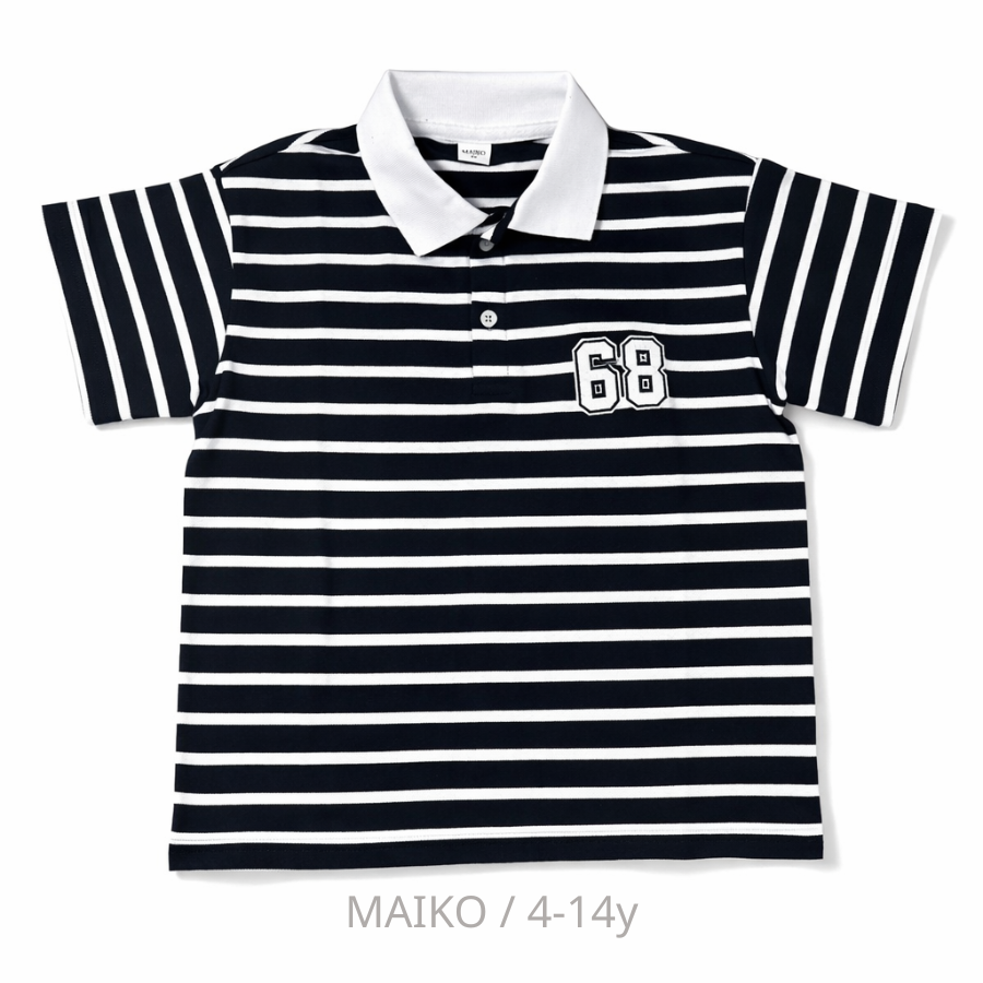 ÁO POLO CỘC TAY SỌC KẺ BÉ TRAI 4-14 TUỔI