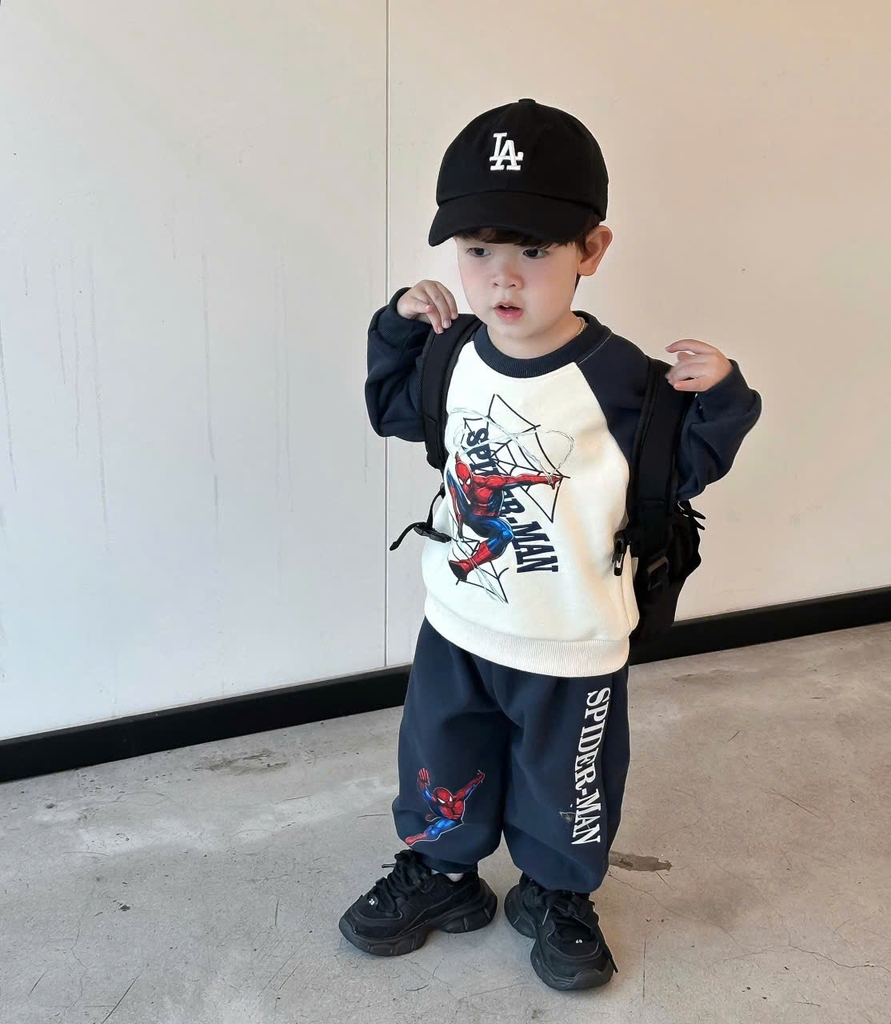 Bộ nỉ AIRON MAN bé trai size 90-150 (1- 8 tuổi)