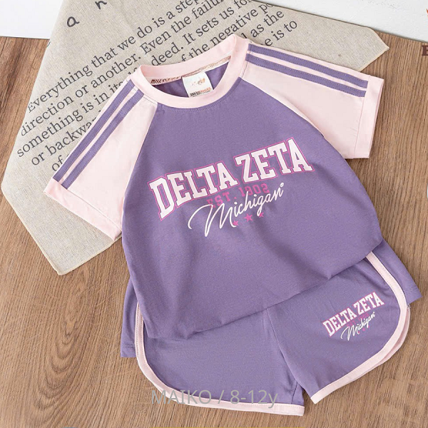 BỘ CỘC TAY COTTON BÉ GÁI DELTA ZETA 8-12 TUỔI