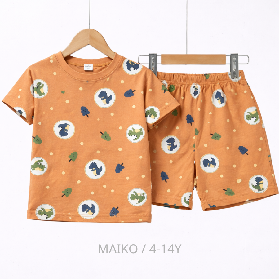 BỘ CỘC TAY COTTON 4 CHIỀU IN TRÀN BÉ TRAI 4-14 TUỔI