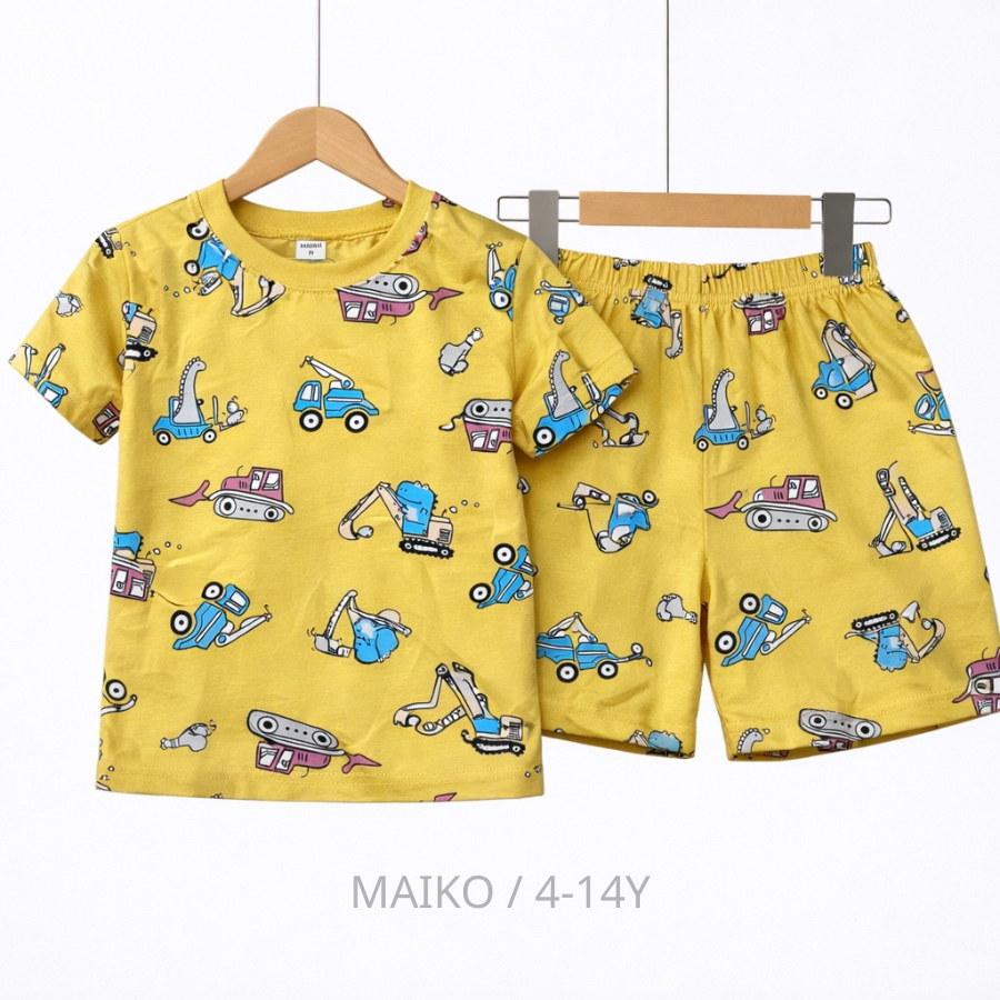 BỘ CỘC TAY COTTON 4 CHIỀU IN TRÀN BÉ TRAI 4-14 TUỔI