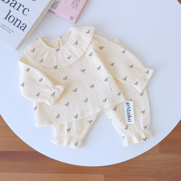 Bộ xô dài tay Hàn quốc cho Bé gái 1 - 5 tuổi
