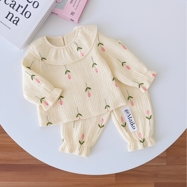 BỘ XÔ DÀI TAY HÀN QUỐC CHO BÉ GÁI 1-5Y