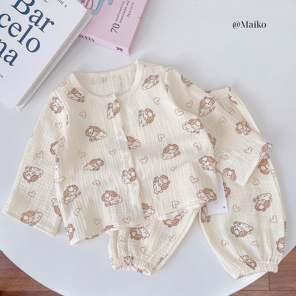 Bộ xô dài tay Hàn quốc cho Bé trai 1 - 5 tuổi