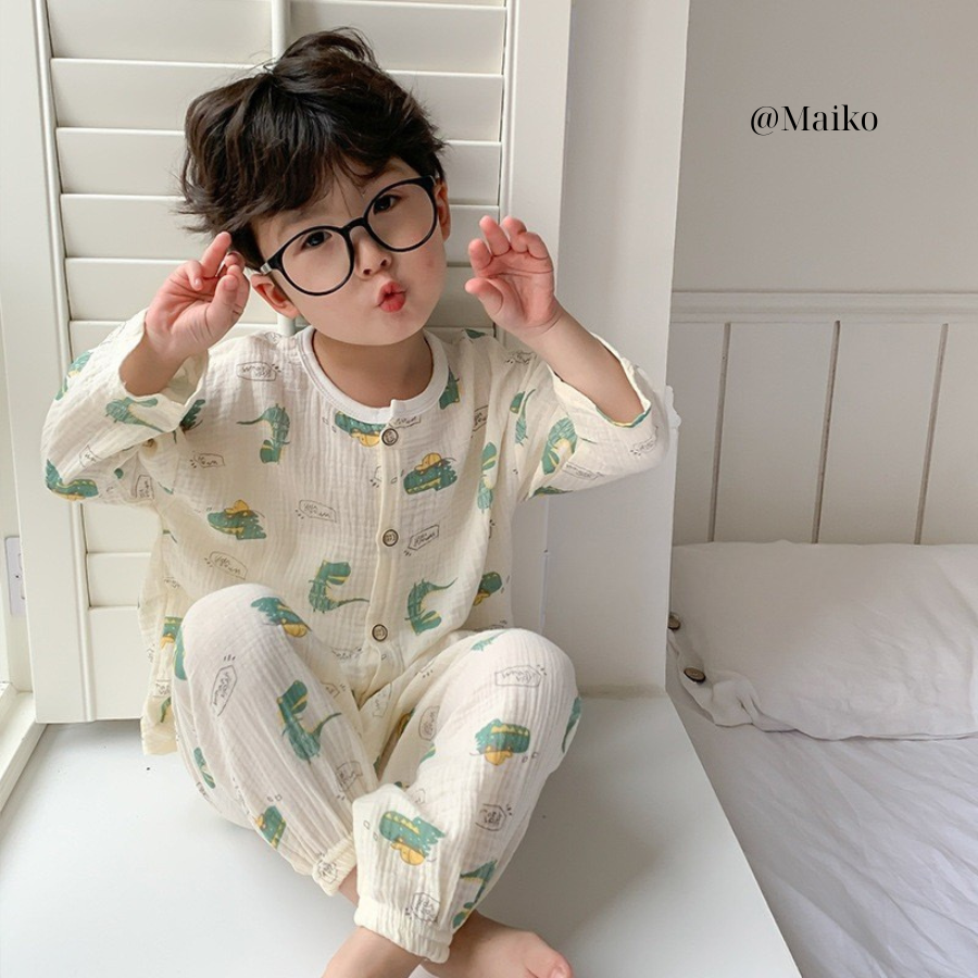 Bộ xô dài tay Hàn quốc cho Bé trai 1 - 5 tuổi