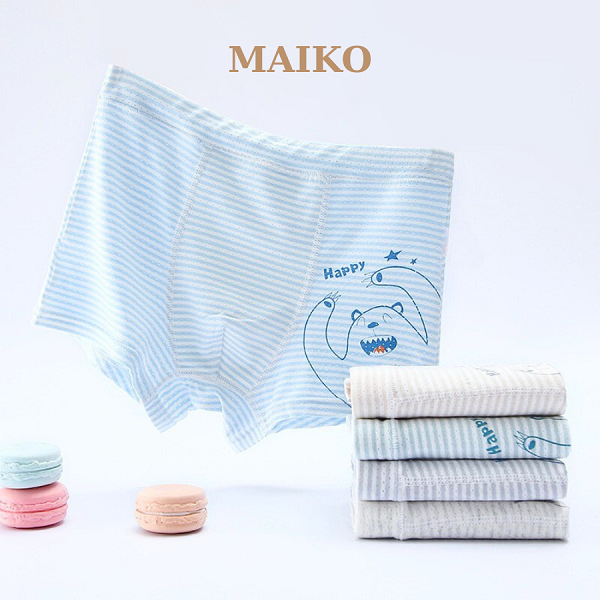 [ƯU ĐÃI] - COMBO 4 Quần chíp đùi thông hơi Bé Trai 3-11 Tuổi