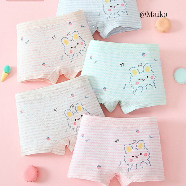 ƯU ĐÃI - COMBO 4 QUẦN CHIP THÔNG HƠI BÉ GÁI CDG023 (3-11 TUỔI)