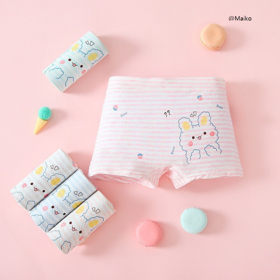 ƯU ĐÃI - COMBO 4 QUẦN CHIP THÔNG HƠI BÉ GÁI CDG023 (3-11 TUỔI)