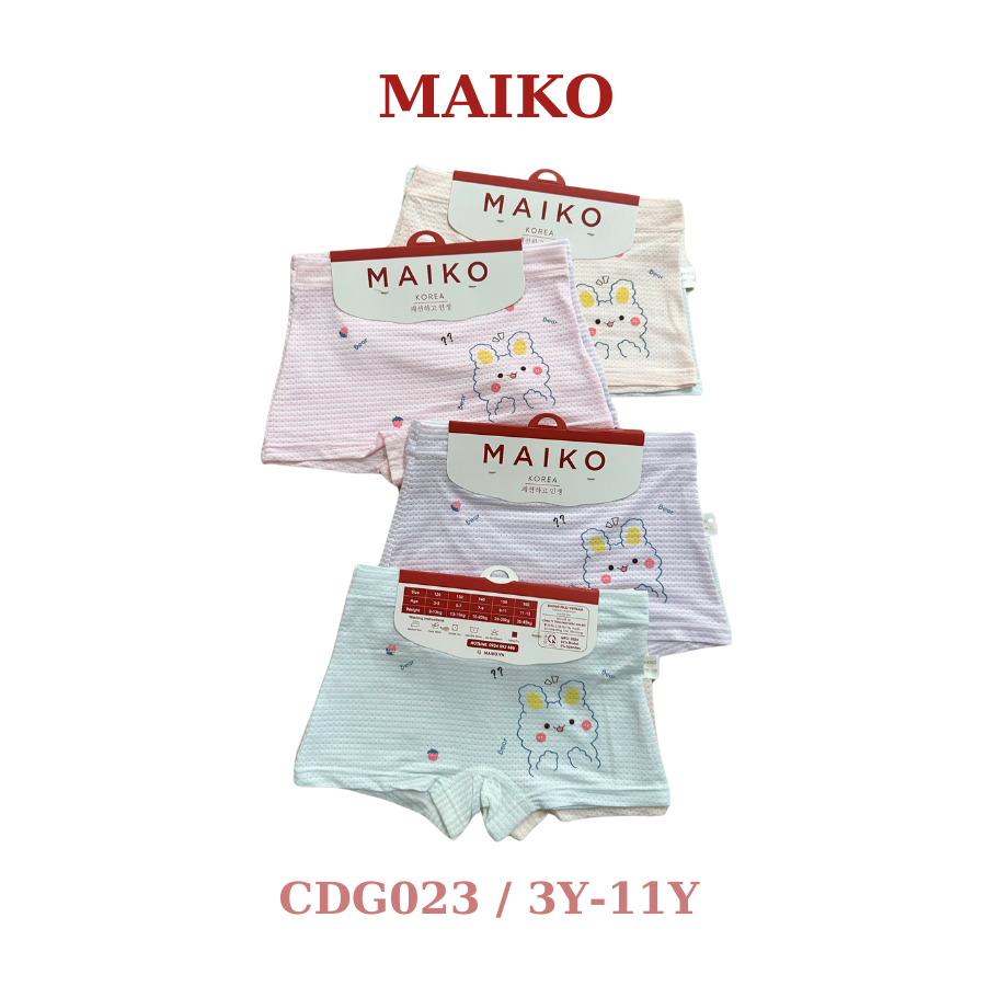 ƯU ĐÃI - COMBO 4 QUẦN CHIP THÔNG HƠI BÉ GÁI CDG023 (3-11 TUỔI)