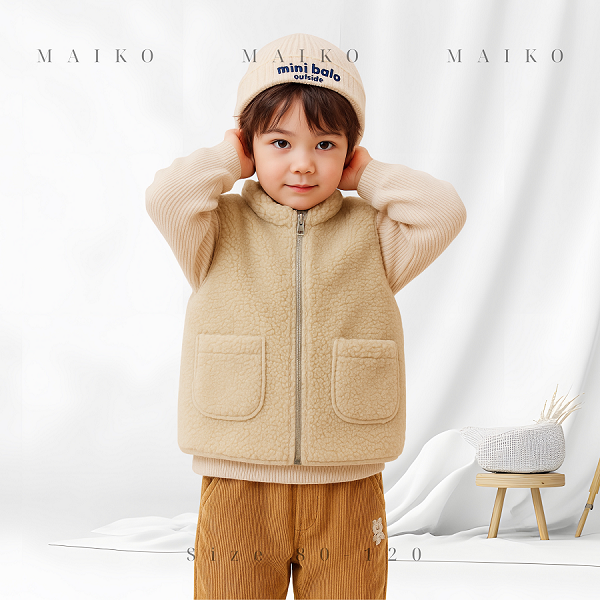 Áo Gile lông Bé trai/Bé gái 1 - 5 Tuổi