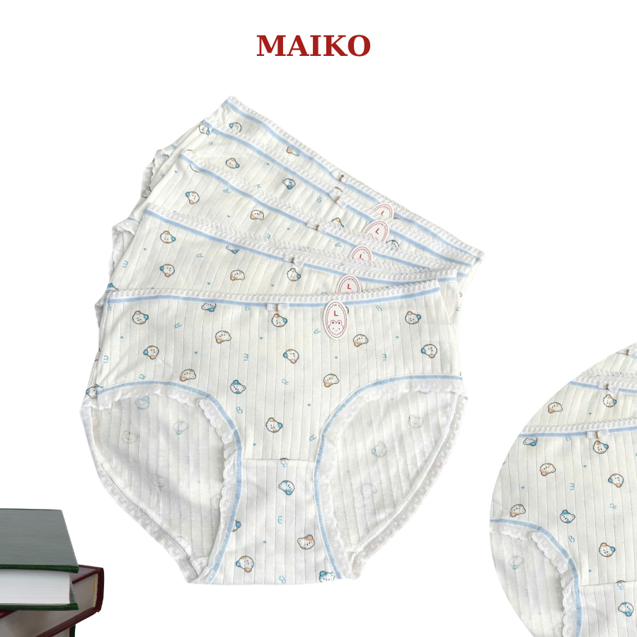 [ƯU ĐÃI] Quần lót teen cotton họa tiết nhí thấm hút mồ hôi A2426